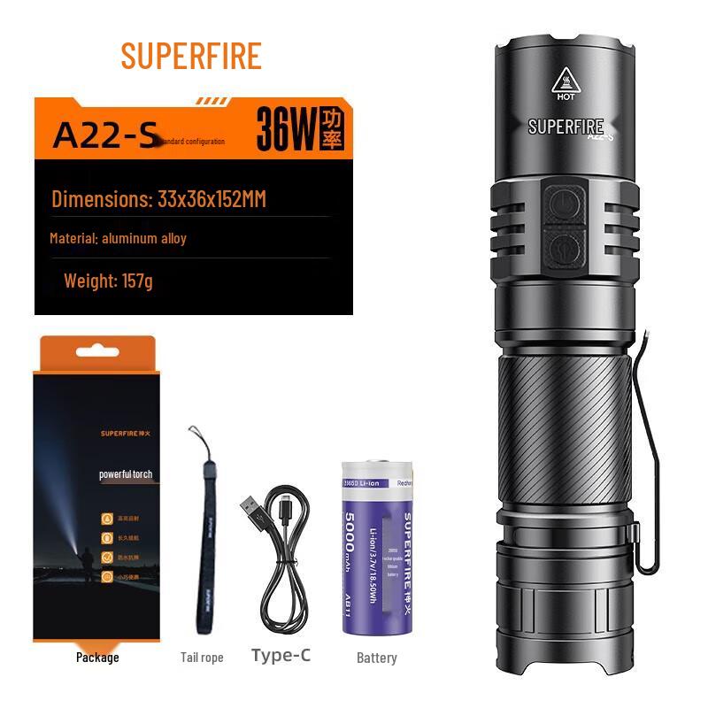 SupFire Rechargeable LED Flashlight Series