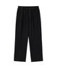 DRAW FIT Wide Elastic Waist Sleek Pleated Pants [Black]