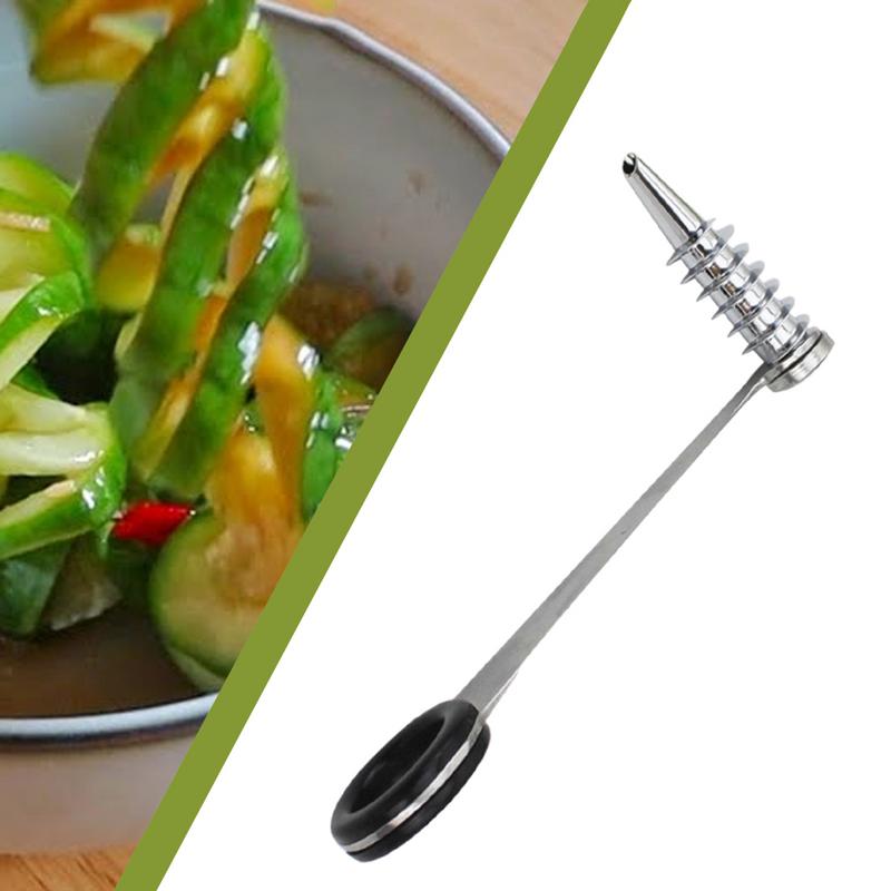 Zucchini Spiralizér Nerezový Kráječ Zucchini Protiskluzový Ruční Kuchyňské Doplňky pro Vnitřní Domácí Kempování Venkovní