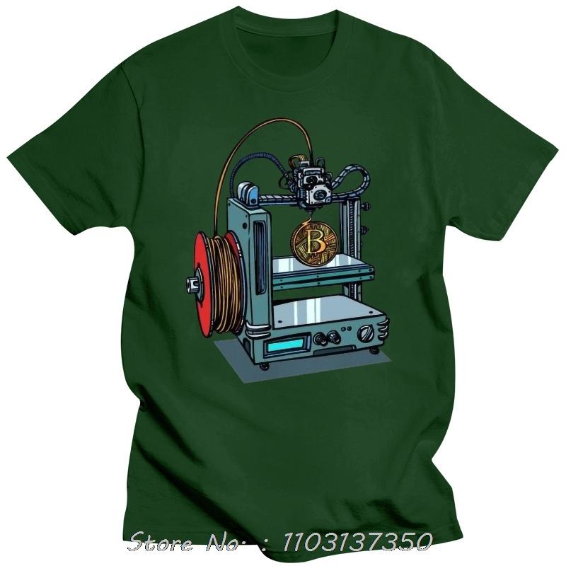 

Printer Manufacturing Bitcoin Men S T-shirt Newest Fashion Tops Summer Cool Funny 3D Street Wear Casual T Shirt Fitness Tshirt 4XL