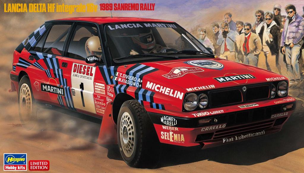 Hasegawa Lancia Delta HF Integrale 16v Sanremo Plastic Model Kit 20825 1/24 “1989 Rally”