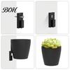 Space-saving Wall Decor 3D Printed Planter, Hanging Indoor Flower Pot for Green Plant Display Succulents, Minimalist Black Holder Home Office Creative