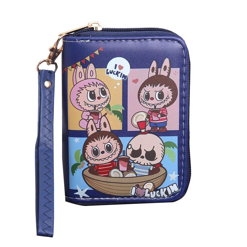 Cartoon Cute and Hot Labubu Male and Female Students Handheld Wallet