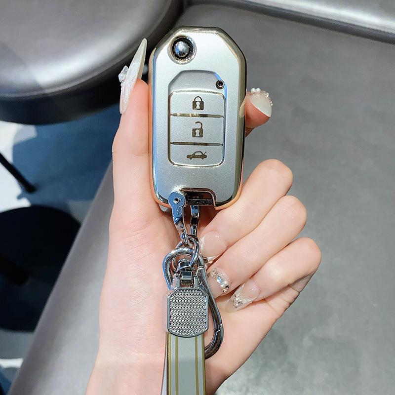 Kryt na klíče pro Honda CRV, Accord, Civic, URV, Vezel, Fit a Lingpai s pouzdrem a přezkou.
