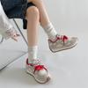 Queen Fan Silver Retro Platform Training Shoes Women's Shoes 2025 New Summer Skirt Height Enhancing Casual Sneakers