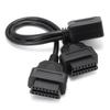 1 Male To 2 Female OBD2 Splitter 30 Cm/ 12 In Length Right Angle Splitter  For Most Vehicle