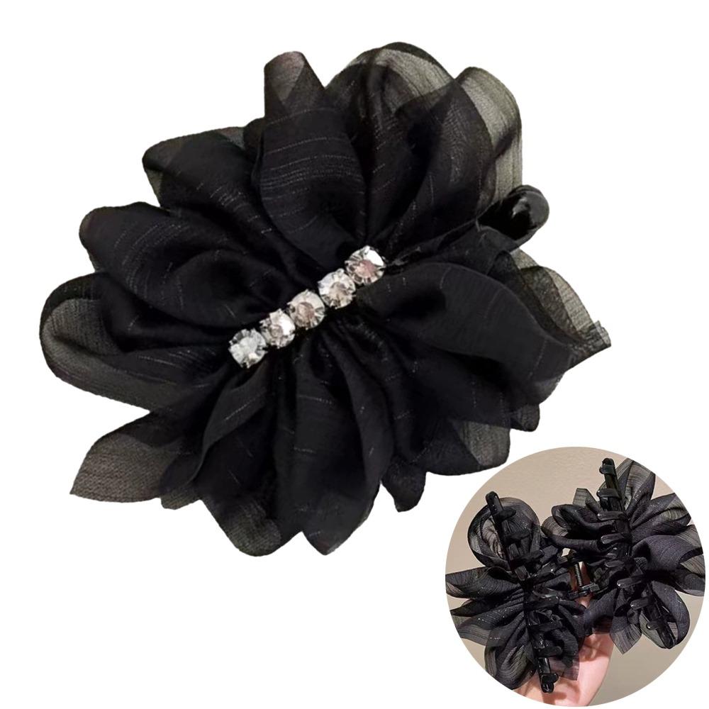 Quality Material Grab Clip Mesh Design Shark Clip Korean Fashion Ponytail Hair Clip  Hair Styling