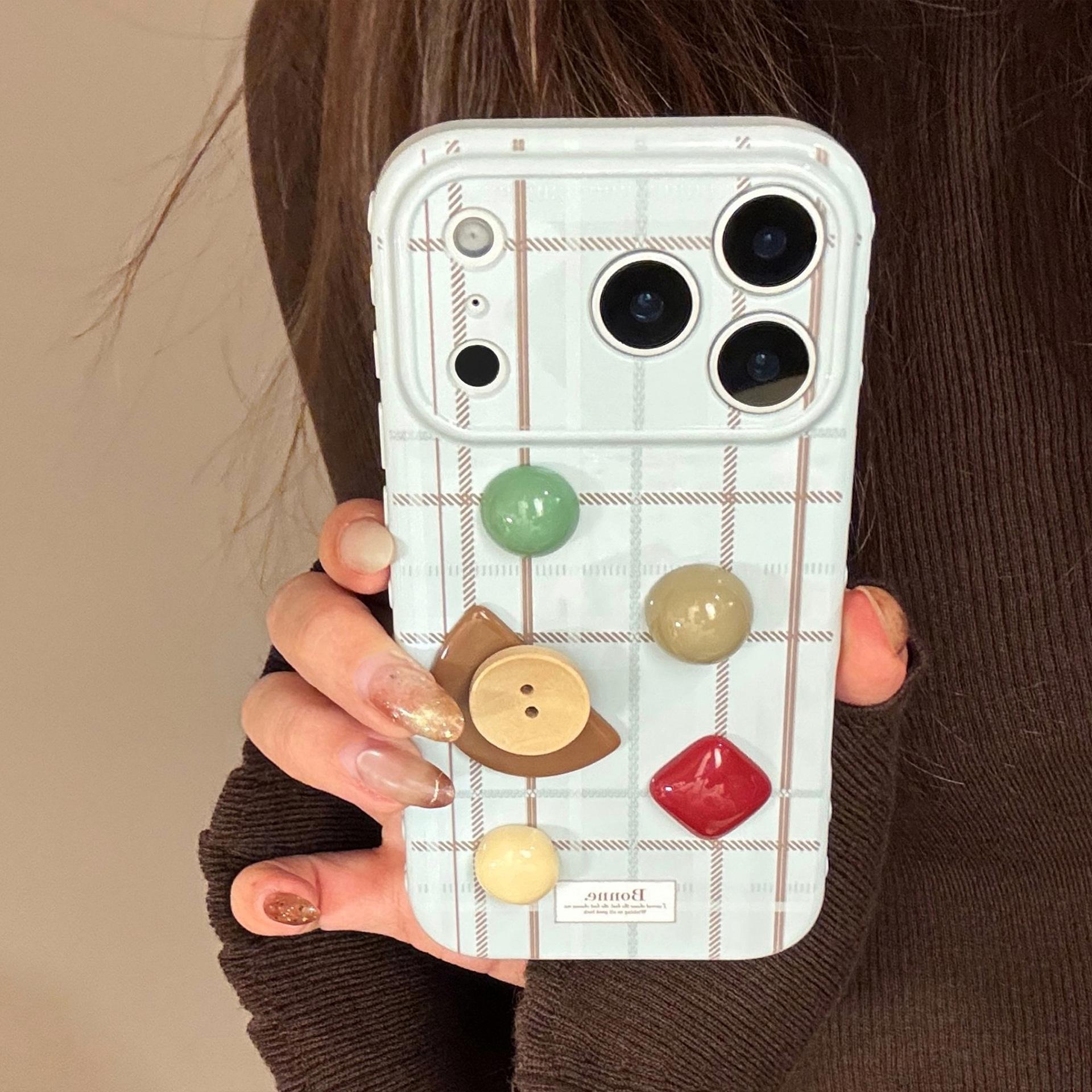 

Alien Geometric Plaid Apple iPhone 17 Pro Max 3D Drop-Proof Case 14 Pro Max