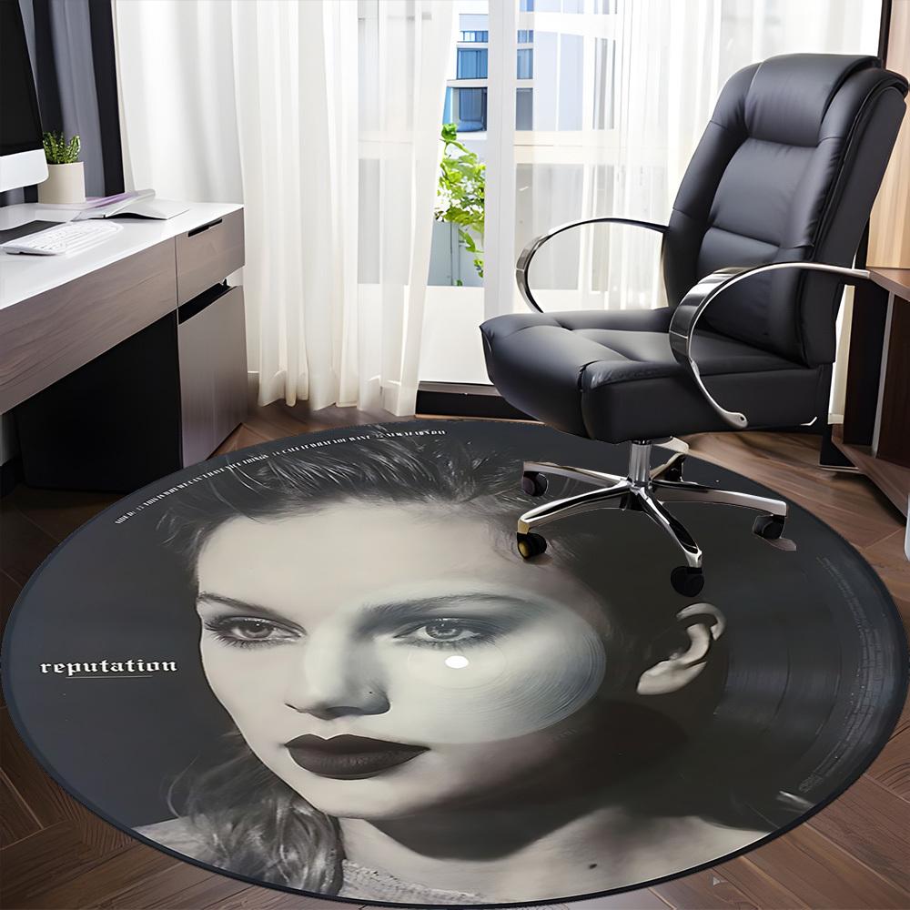 1pc Taylor Swifit Carpet, Round Non-Slip Durable Large Size Office Carpet, Suitable for Office yy250908022