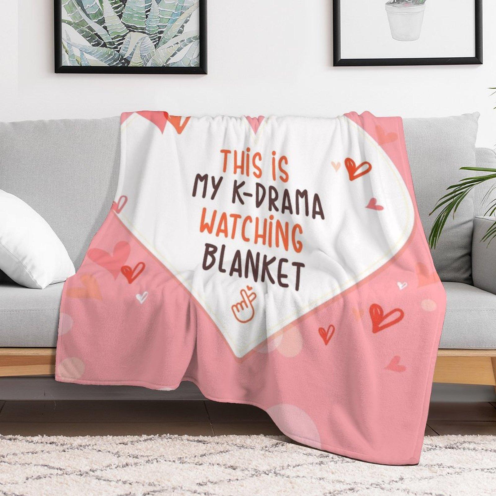 This is My Kdrama Watching Blanket Gift for Kdrama Fans Throw Blanket sofa bed Flannels Softest Luxury Brand Blankets 75X95CM