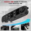 Driver Power Window Switch for 2018-2021 Jeep Compass, 6BZ27LXHAA | Front Left Switch with 2-AUTO Layout; Match OE, Mirror Controls and Rear