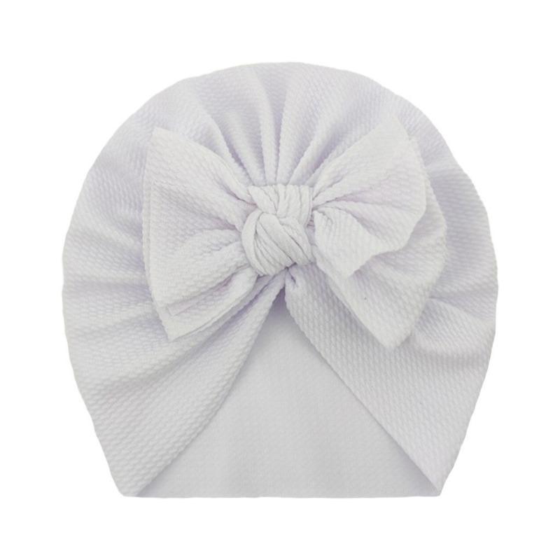 New baby spring and autumn thin threaded bow hat, cute girl pullover hat, children's hat
