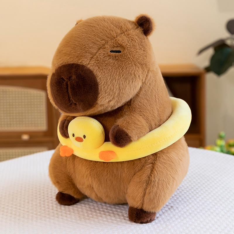 

Unicorn Little Yellow Duck Frog Swimming Ring Capibara Capybara Doll Plush Toy Sleeping Pillow Doll 30 cm 0.35kg
