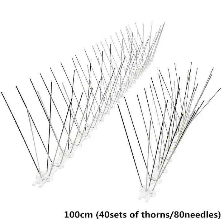 1-10Pcs Pigeon Spikes Stainless Steel Bird Spike Bird Deterrent Wire Spikes Keep Birds Away Proof Nails for Fence Roof Blacony