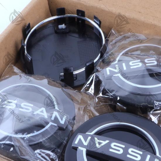 4PC 63mm For P-athfinder -2024 Wheel Center Hub Caps Black 40342-6TA1A