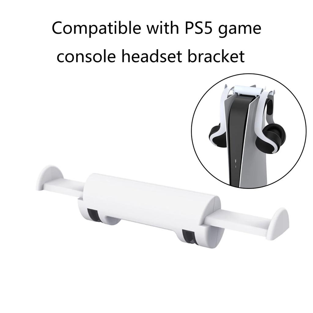 Hanging Bracket Stable Retractable Dual Hooks Headset Hook Holder Storage Rack for PS5 Game Console
