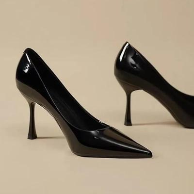 2025 Marke Damen Schuhe Flache Damen High Heels Bestseller Büro und Karriere Sexy Spitzzehen High Heels Zapatos