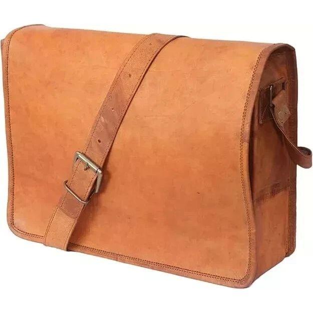 Men's Satchel Genuine Brown New Handmade Leather Vintage Messenger Bag
