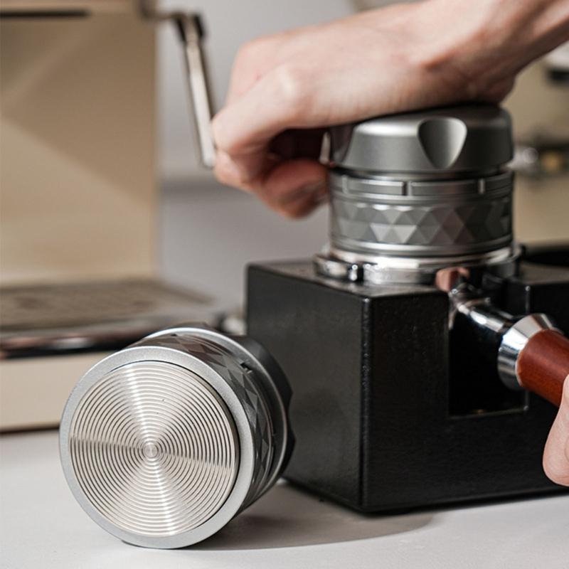 Kaffefördelare Espressofördelningsverktyg Nivellerare Justerbar Tamper Bekvämt Handtag för 51 mm Portafilter