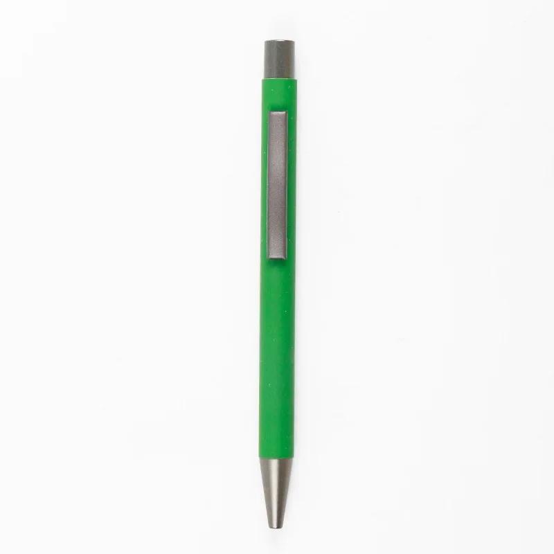 50pcs Metal Ballpoint Pen Advertising Pen Rubber Texture Custom Logo Text Engraving Laser Engraving Customizable Name Logo Pen
