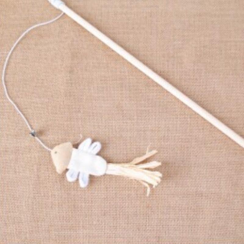 1 Pc Wooden Mouse Rods Plaything Environmental Pet Tease Cat Toys