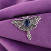London Blue Topas Anhänger, 925 Sterling Silber Edelstein Schmuck, handgefertigter Anhänger, Für Thanksgiving