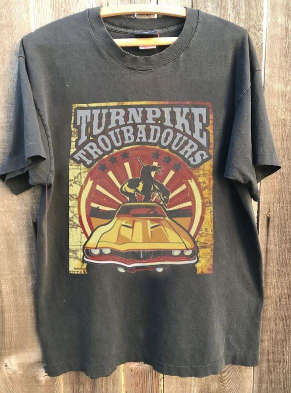 Turnpike Troubadours Band Graphic Charcoal Unisex T shirt Men Women S-5XL WA4360 S