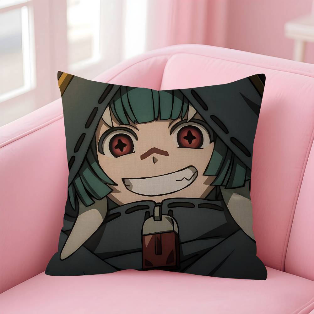 Anime Comic Gachiakuta Riyo Cushion Cover Car Throw Pillow Case For Sofa Car Christmas Gift
