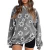 Women's Colorblock Sweatshirt Long Sleeve Round Neck Casual Comfortable Loose Lightweight Women's Sweatshirt
