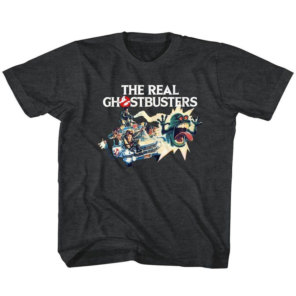 Kids The Real Ghostbusters Car Chase TV Shirt M