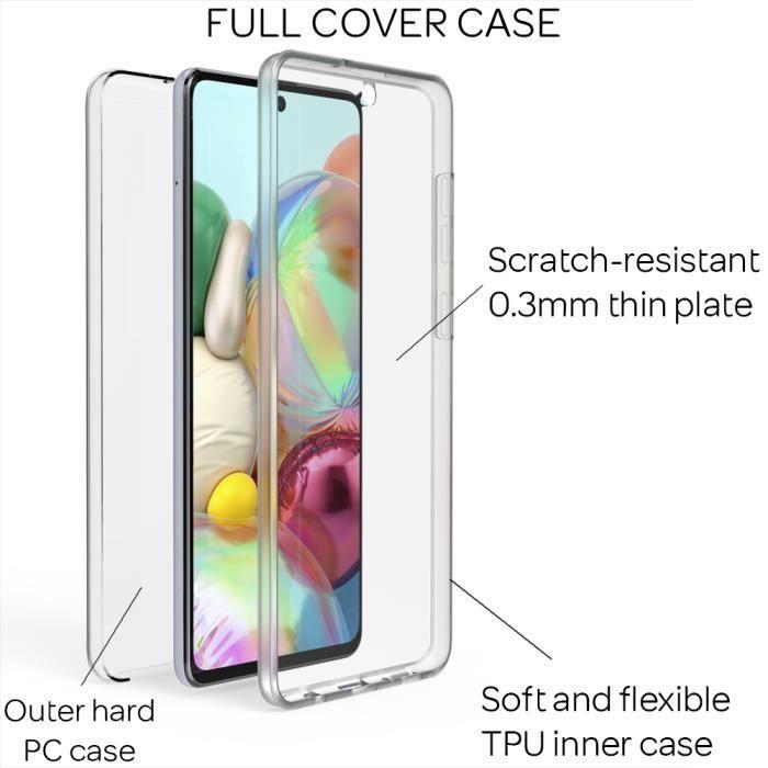 Coque 360 Degrés - NALIA - Samsung Galaxy A51 - Transparent - Protection Complète - Souple
