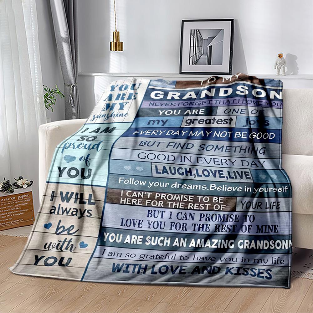 1pc Mom's Love Blanket Soft Cozy Lightweight for Travel Camping Picnics Sofa Office Bed Living Room Perfect Gift for Friends and Family