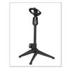 Solid Metal Tripod Desktop Microphone Stand With Adjustable Height 22-27cm For Streaming Podcasting And Live Broadcasting