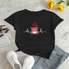 Spot Damen Sommer T-Shirt Bedruckt Mode Lässig Süß Kurzarm Damen Augen Aufdruck Kurzarm T-Shirt