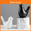 Contemporary Ceramic Bird Figurine With Minimalist Finish For Wedding And Party Gifts