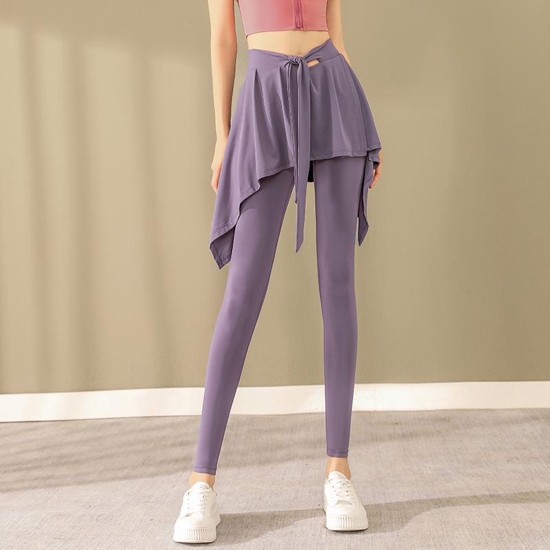 High-Quality Women's Two-in-One Yoga Skirt-Pants for Fitness and Running