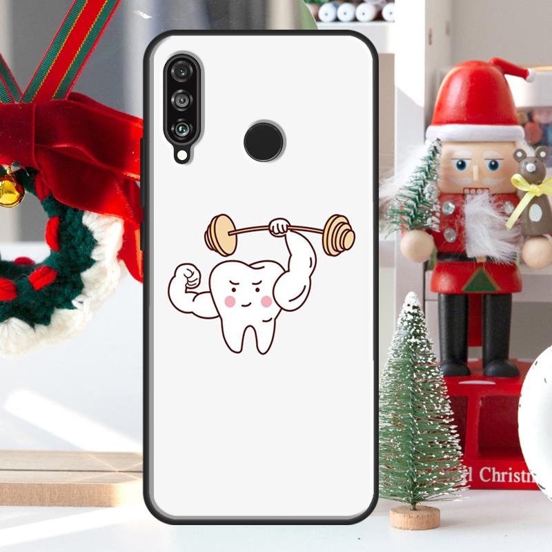 Cute Tooth Dentist For Huawei Nova 7i 8i 11i 12i 12s Y73 Y70 Y90 Y60 Y72 Y61 Y91 9 10 SE P30 Pro P40 Lite Case