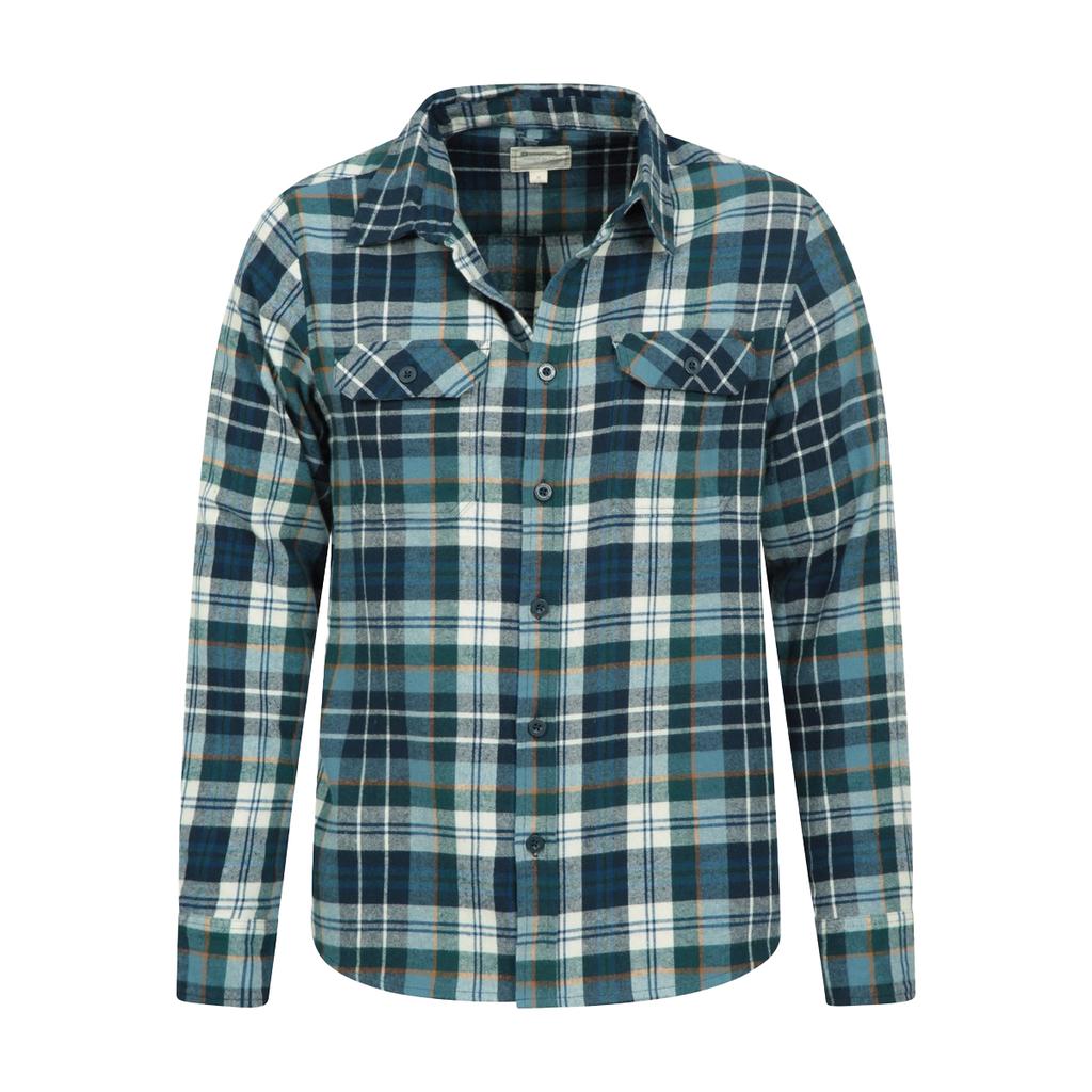 Mountain Warehouse Mens Trace Flannel Shirt (Pack of 2)