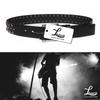 [Laquest] Triangle Studded Belt for Men, Genuine Leather, Triangle Studs, Leather, Rock, Metal, Visual Kei, Punk, Buckle