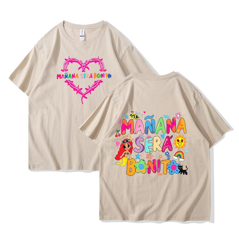 Limted Karol G Manana Sera Bonito T Shirts Fashion Harajuku Hip Hop T-Shirt Unisex Casual Breathable Cotton Oversized Tee Shirt