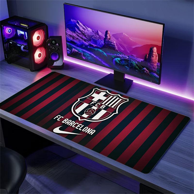 Fc Barcelona Velká podložka pod herní stůl Protiskluzová podložka pod notebook Tablet Velká podložka pod myš Podložka XXL Podložka pro Mini PC S uzamčeným okrajem