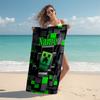 Personalized Sonic Adventure Beach Towel Microfiber Beach Towel Thin Absorbent for Beach Swimming Yoga Bath Sports. 091086