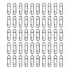 50Pcs Power Fishing Clip Fast Snaps Speed Clip Fishing Clip Connectors Stainless Steel Quick Changing Connector