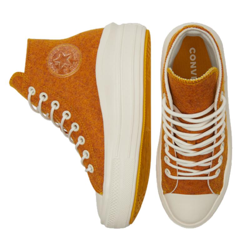 Converse Chuck Taylor All Star Durable and Lightweight High Top Board Shoes Women's Earthy Yellow