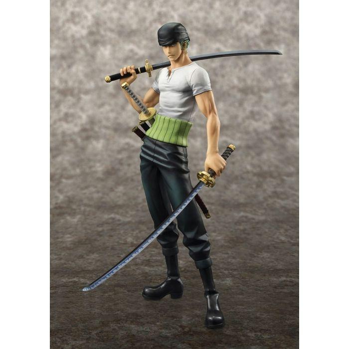 Statuette - MEGAHOUSE - One Piece - Roronoa Zoro - 10th Limited Ver. - 23 cm - Plastique - Résine