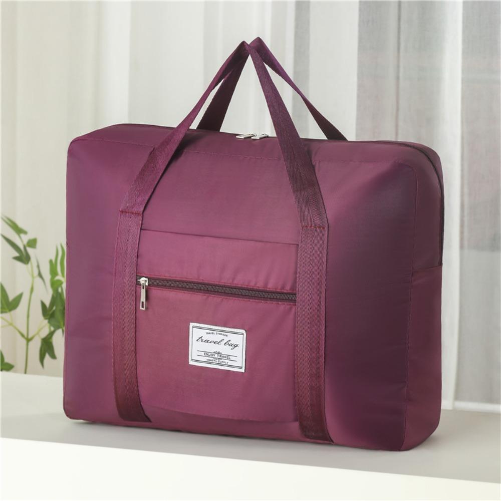 Portable Storage Bag Folding Luggage Tote Handbag Durable Duffel Bag  For Women Men