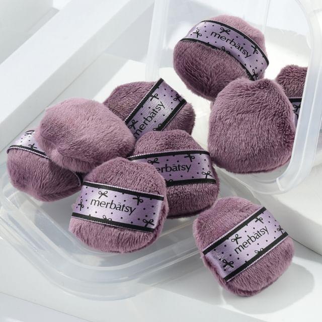 Jericoure - Set of 10: Mini Velour Powder Puff