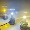 4300K Warm Yellow Led Headlight 70W High Power Double Copper Tube Car Led Headlight 12V24VH7H1H4