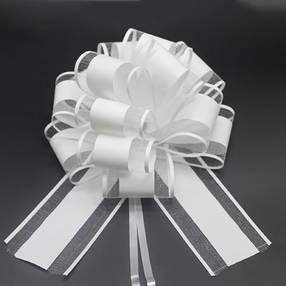 1-20Pcs Large Christmas Pull Ribbons Gift Baskets Boxes Wrapping Weddings Birthday Parties Thanksgiving Ribbon Bows Decorations
