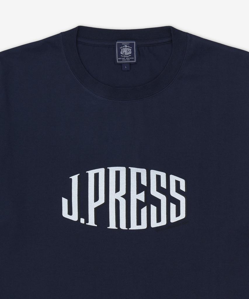 Jeipeuleseu Logo Print Short Sleeve T-Shirt - Navy / Khoagw0901075